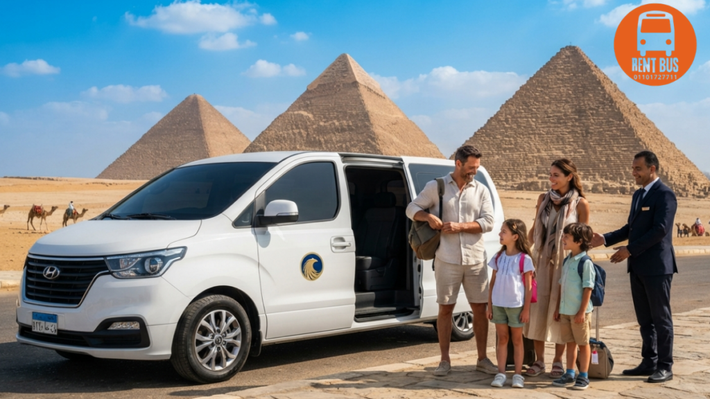 Hyundai H1 Rental Egypt luxury family van with professional driver