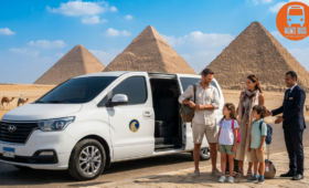 Hyundai H1 Rental Egypt luxury family van with professional driver