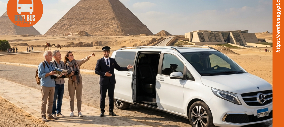 Mercedes V-Class Rental Egypt luxury van with professional chauffeur