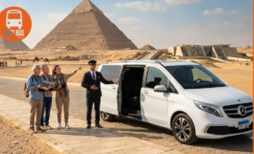 Mercedes V-Class Rental Egypt luxury van with professional chauffeur