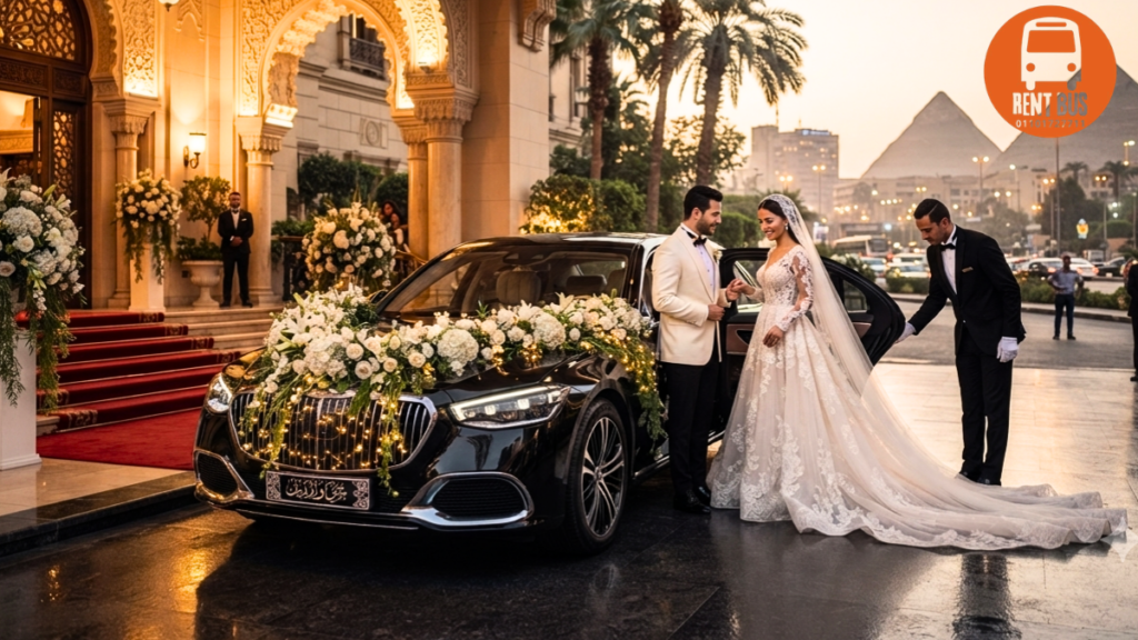 Mercedes Chauffeur Service Egypt luxury wedding transportation