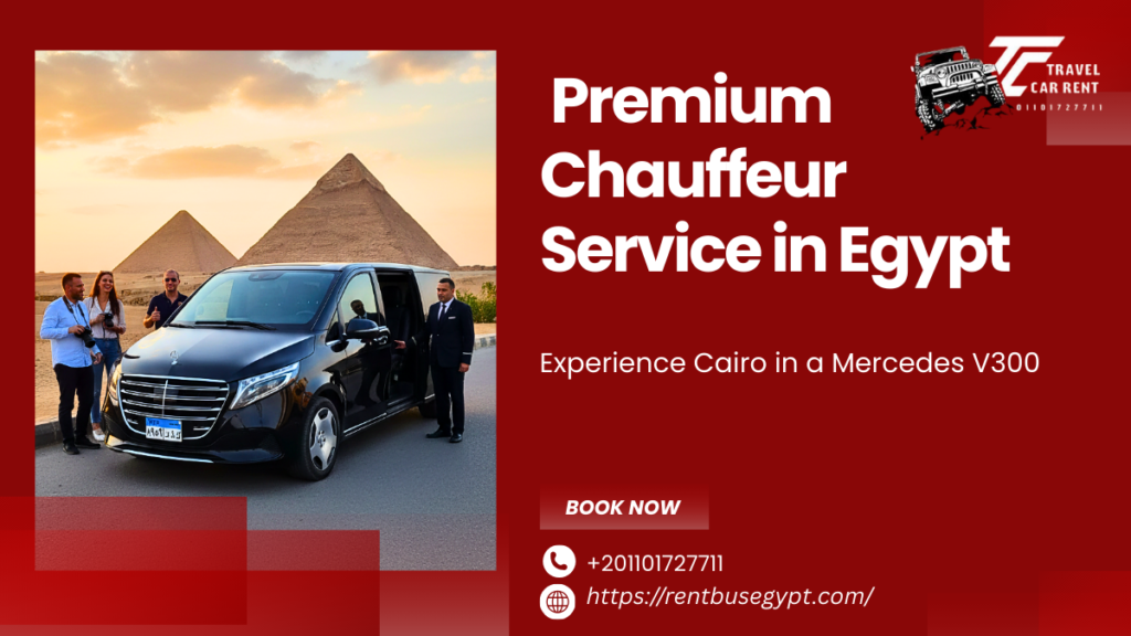Luxury Car Rental Egypt - Mercedes V300 Rent Bus Egypt