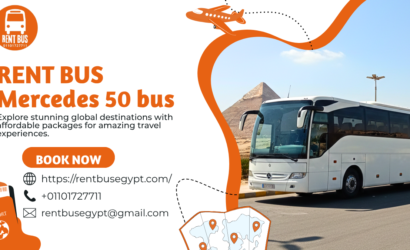حجز أتوبيسات مرسيدس 50 راكب لرحلات الأهرامات والقاهرة
