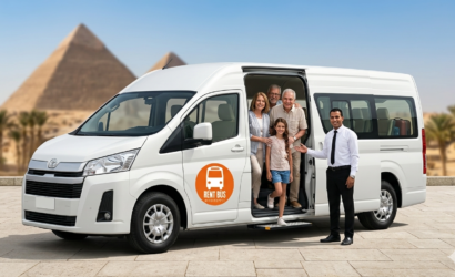 Featured image showing luxury Toyota Hiace for Microbus Rental Egypt services