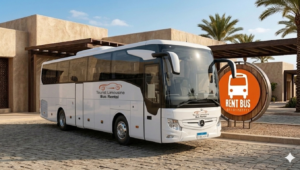 ايجار اتوبيس مرسيدس 50 راكب لرحلات الشركات والمؤتمرات بشرم الشيخ.
