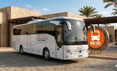 ايجار اتوبيس مرسيدس 50 راكب لرحلات الشركات والمؤتمرات بشرم الشيخ.