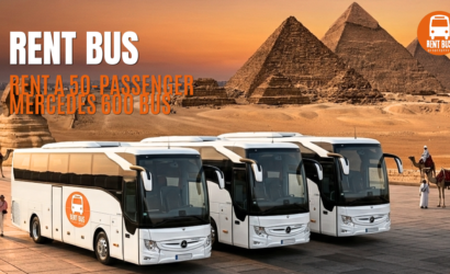 أتوبيس مرسيدس 600 الفخم من Rent Bus Egypt للرحلات السياحية
