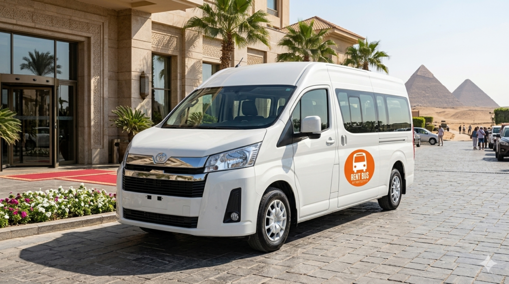 Modern Toyota Hiace for Microbus Rental Egypt services in Cairo