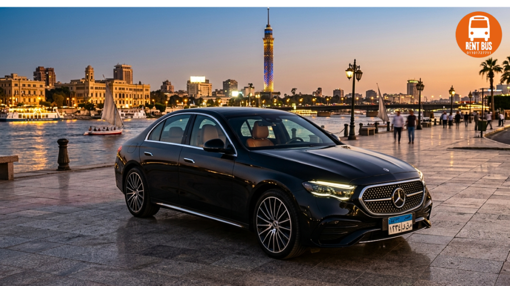 فخامة مرسيدس E200 من الداخل رينت باص إيجيبت