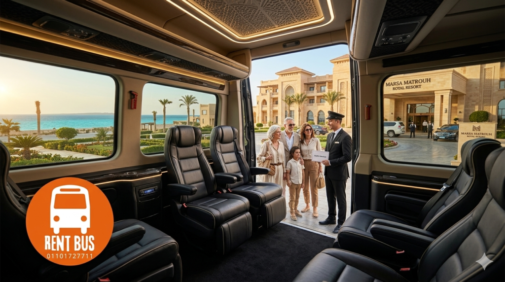 كراسي مريحة وتكييف قوي عند ايجار ميكروباص سياحي للرحلات