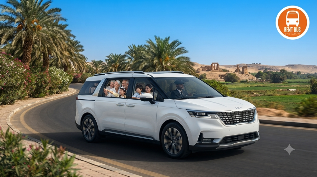 Kia Carnival Rental Egypt luxury hotel transfer service