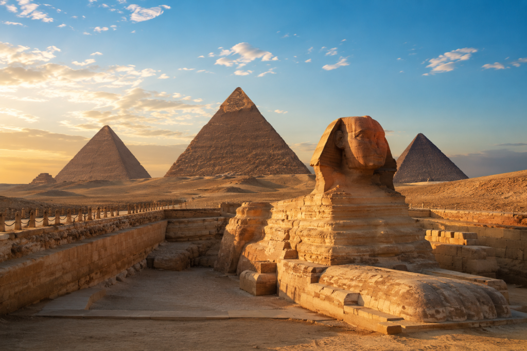 Egypt Travel Guide 2026 showcasing the Pyramids of Giza in Cairo