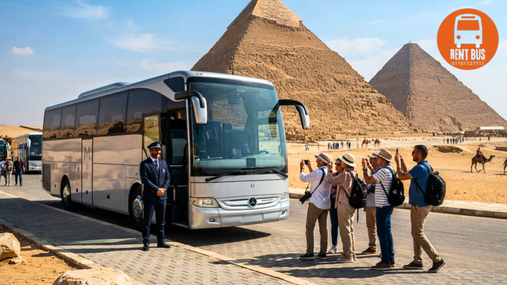 ايجار اتوبيس مرسيدس 50 راكب مكيف في مصر