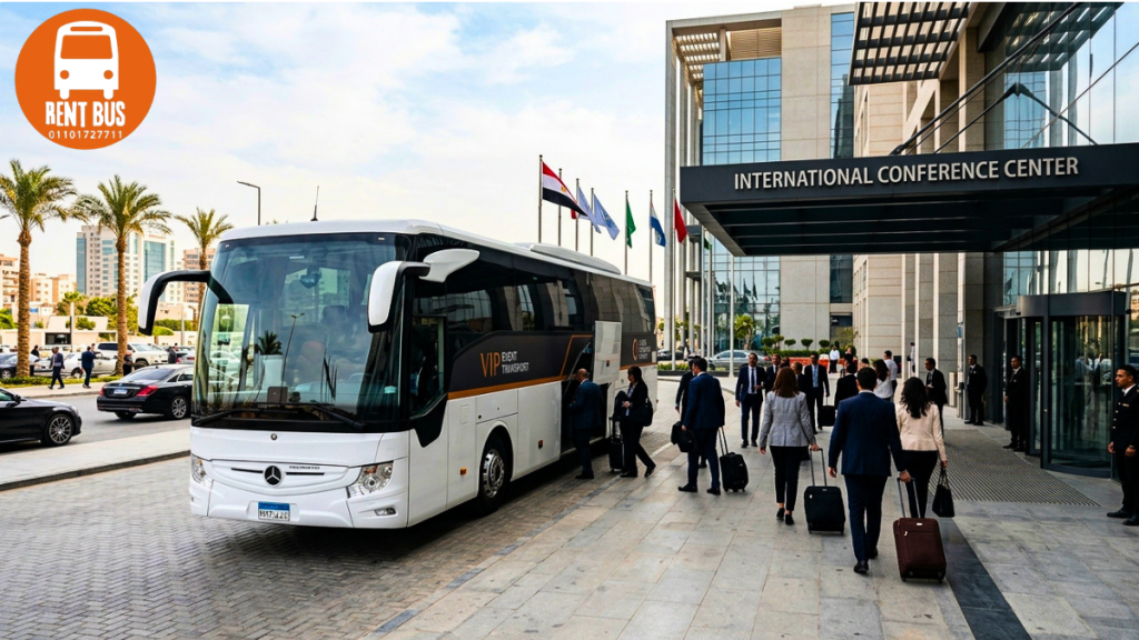 Corporate Bus Rental for conferences and corporate events in Egypt
