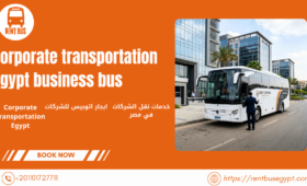 خدمات نقل الشركات في مصر مع اتوبيس مرسيدس 50 راكب