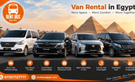 Van rental in Egypt with driver for family transportation